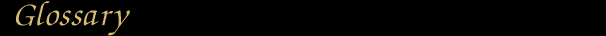 Glossary